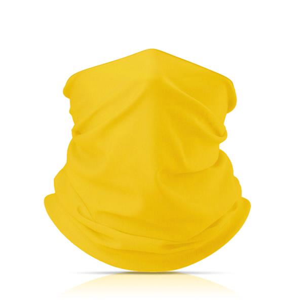 Wielofunkcyjny komin na szyję, poliester i elestan / Fashpoly P090496P żółty