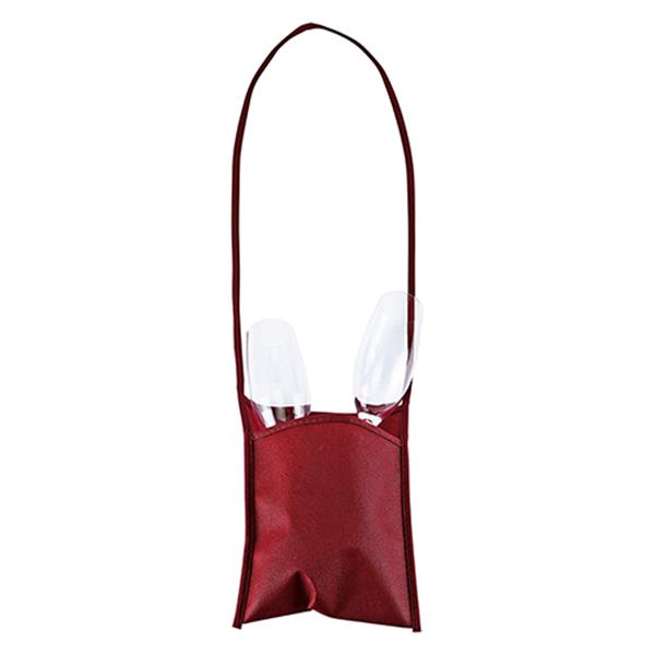 Mała torebka z paskiem / Smartbag P090475P bordowy