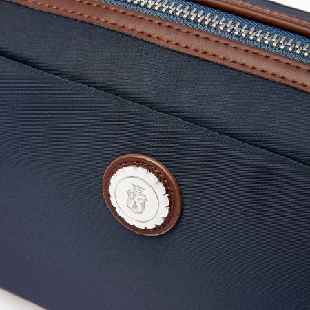 Kosmetyczka Button Navy & Brown P092919P