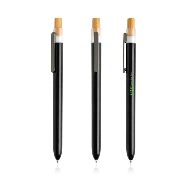 Dlugopis z recyklingowanego plastiku / OPC Solid P093258P czarny