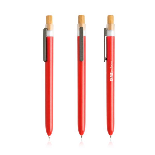 Dlugopis z recyklingowanego plastiku / OPC Solid P093258P czerwony