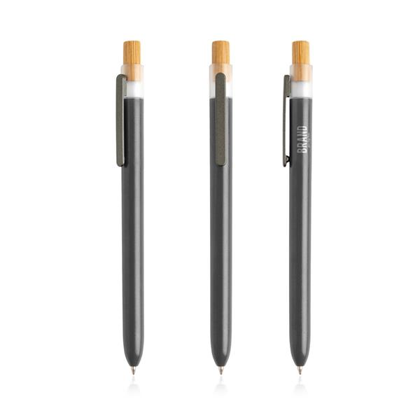 Dlugopis z recyklingowanego plastiku / OPC Solid P093258P ciemnoszary