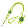 Smycz z karabińczykiem regulowana / Saffy P090837P jasnozielony