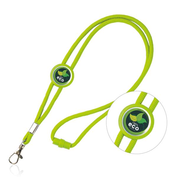 Smycz z karabińczykiem regulowana / Saffy P090837P jasnozielony