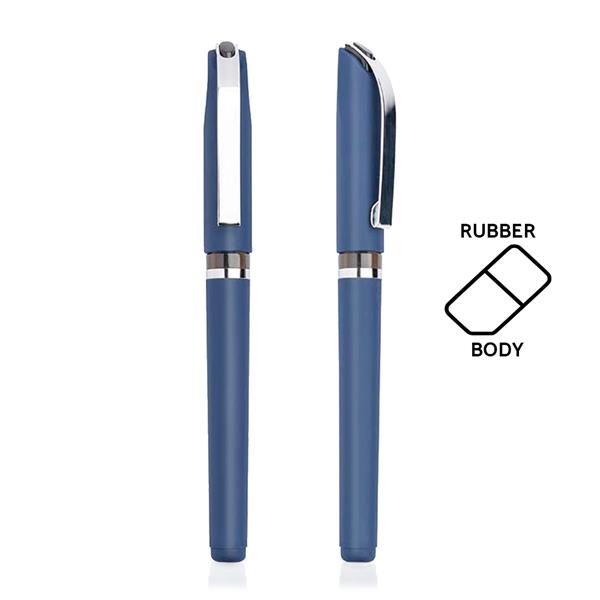 Długopis plastikowy ze srebrnymi detalami / Synter P090662P granatowy