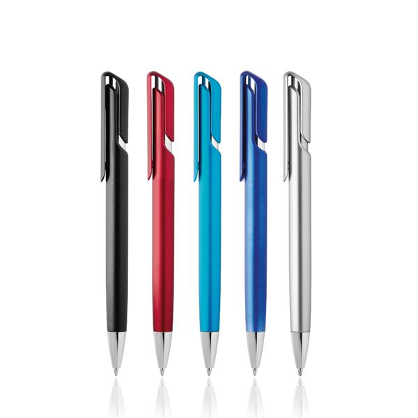 Plastikowy długopis w metalicznym kolorze / Elli P090254P