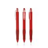 Długopis plastikowy z przezroczystymi elementami / Tetron P090127P czerwony
