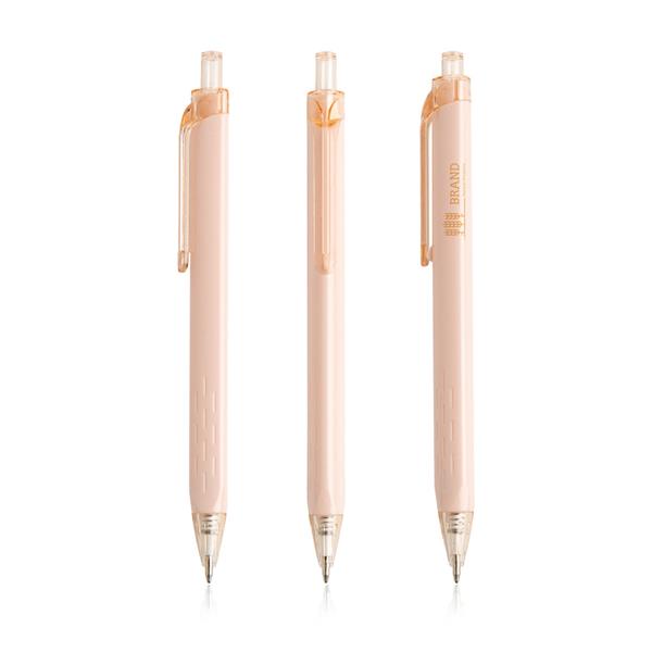 Plastikowy trójkątny długopis / Triplast P093233P light pink