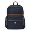 Plecak Button Navy & Brown P092924P
