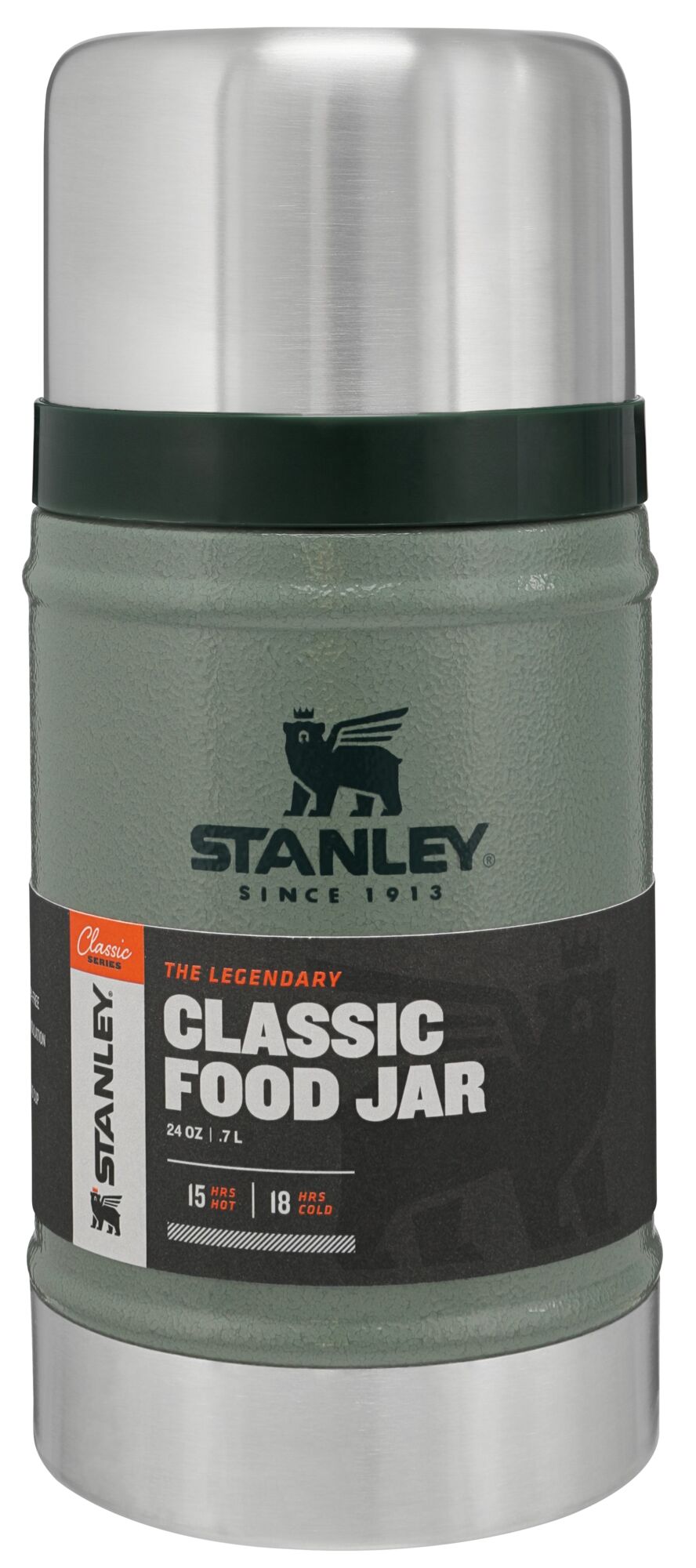 POJEMNIK NA ŻYWNOŚĆ STANLEY CLASSIC LEGENDARY FOOD JAR 0,7L P091048P hammertone green