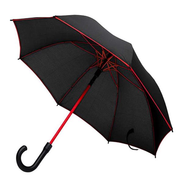 Parasol automatyczny z kolorowymi akcentami / Eddy P090537P czerwony