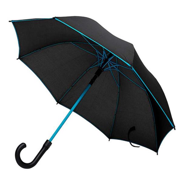 Parasol automatyczny z kolorowymi akcentami / Eddy P090537P tourquise blue