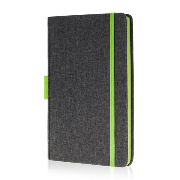 Notes A5 PU z uchwytem na pióro / Exnote P090906P jasnozielony