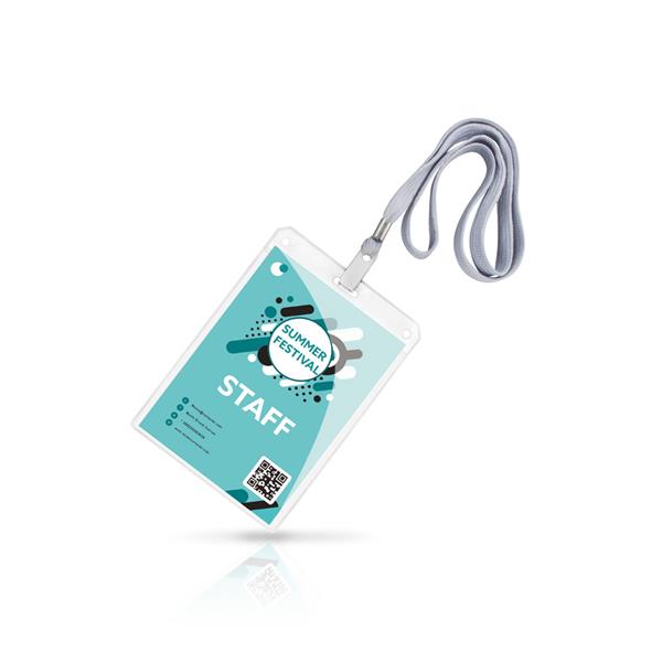 Smycz z etui na identyfikator / Badgeyard P090160P