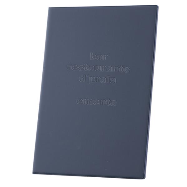 Folder menu z 4 koszulkami / Cardy P090425P granatowy