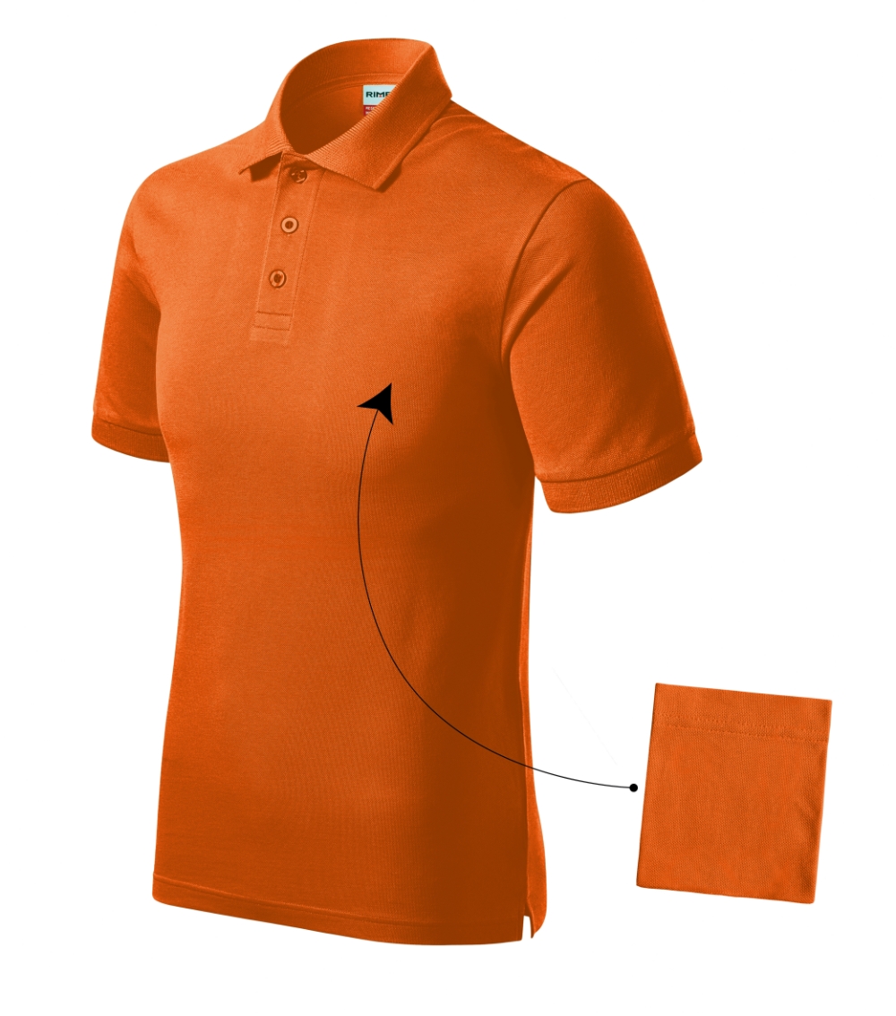 Koszulka polo męska Resist Heavy Polo P050647F pomarańczowy