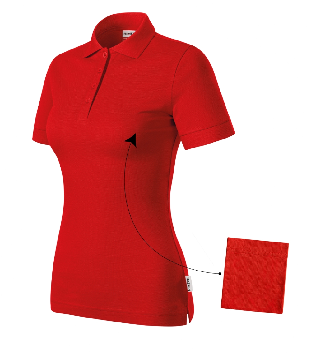 Koszulka polo damska Resist Heavy Polo P050710F czerwony