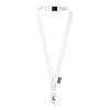 Smycz z karabińczykiem / Lanyeco P092539P biały