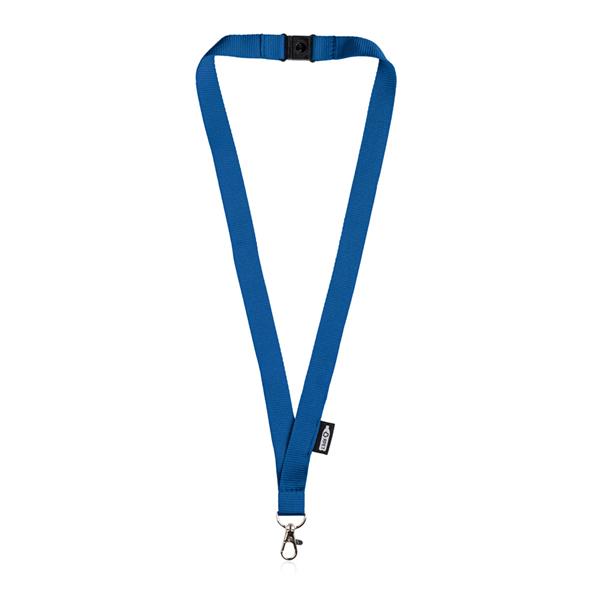Smycz z karabińczykiem / Lanyeco P092539P granatowy