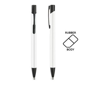 Długopis aluminiowy, gumowany / Aluru P090634P PM-IP131494-W