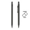 Długopis aluminiowy, gumowany, touch / Fabir P090701P czarny