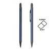 Długopis aluminiowy, gumowany, touch / Fabir P090701P granatowy