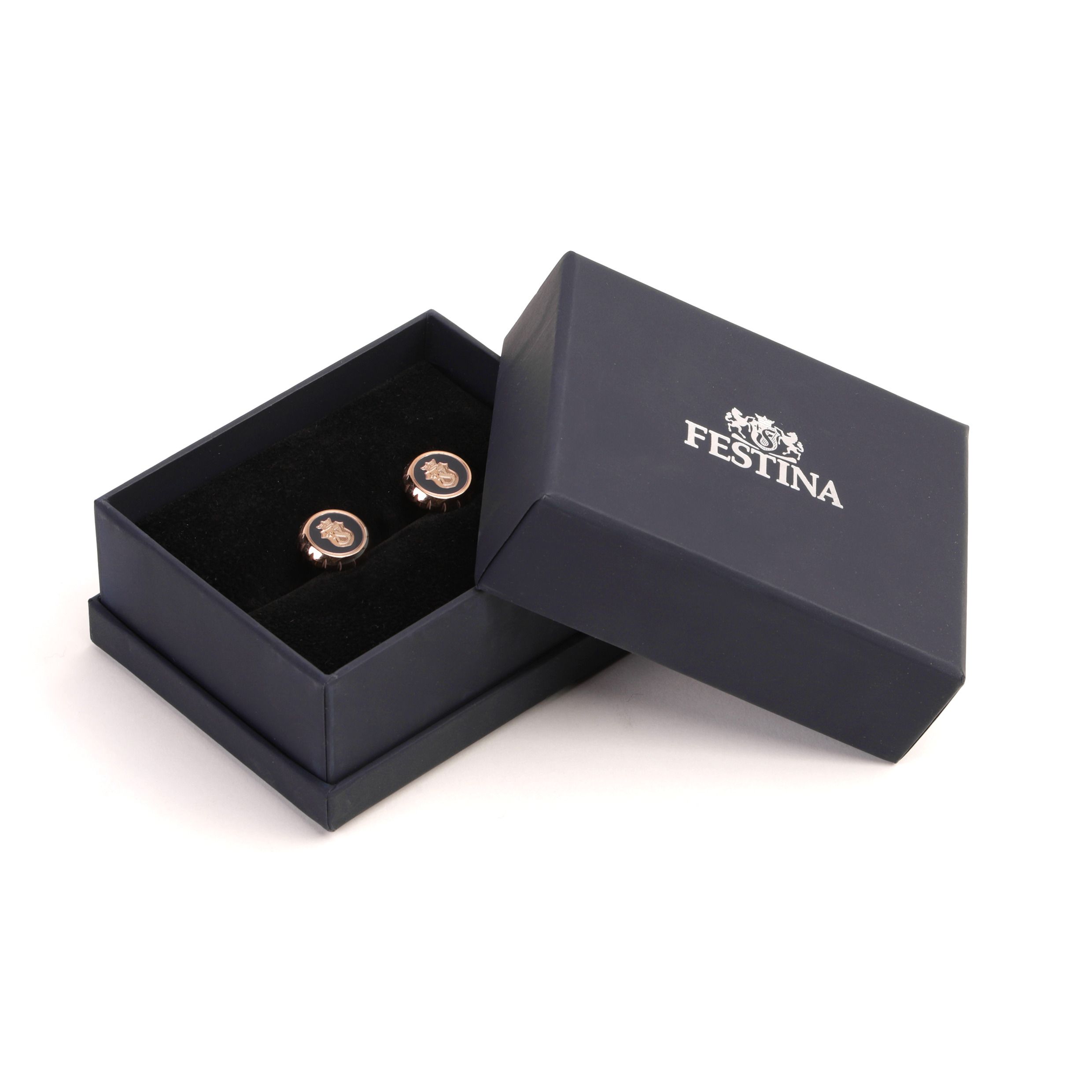 Spinki do mankietów Chronobike Navy & Rosegold P091970P