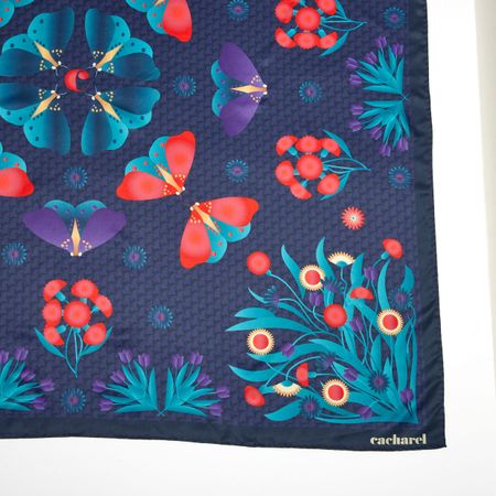 Szal Astrid Navy P092818P