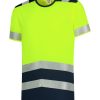 Koszulka unisex T-Shirt High Vis Bicolor P031509F fluorescencyjny żółty