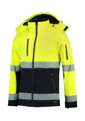 Softshell kurtka unisex Bi-color EN ISO 20471 Softshell P031802F MA-UT52-W