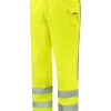 Spodnie robocze unisex RWS Work Pants P031569F fluorescencyjny żółty