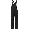Spodnie robocze ogrodniczki unisex Dungaree Overall Industrial P031444F czarny