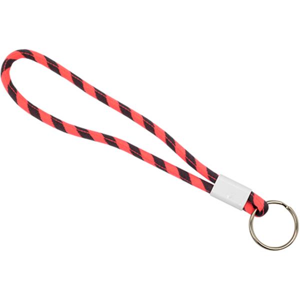 Regulowany brelok z terylenowym sznurkiem / Marlyne P089933P fluorescent pink