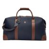 Torba podróżna Button Navy & Brown P092917P