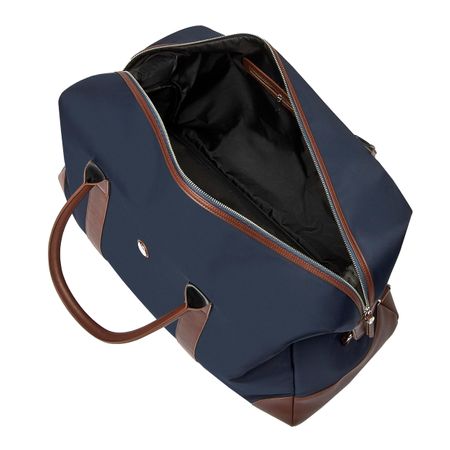 Torba podróżna Button Navy & Brown P092917P