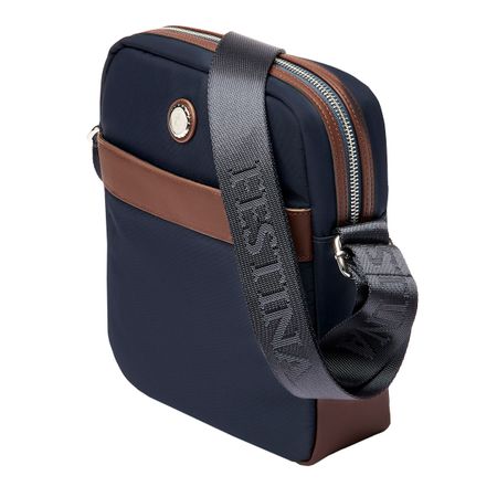 Torba reporterska Button Navy & Brown P092926P