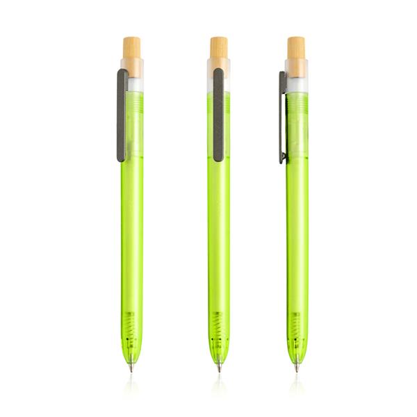 Dlugopis z recyklingowanego plastiku / OPC Translucid P093263P jasnozielony