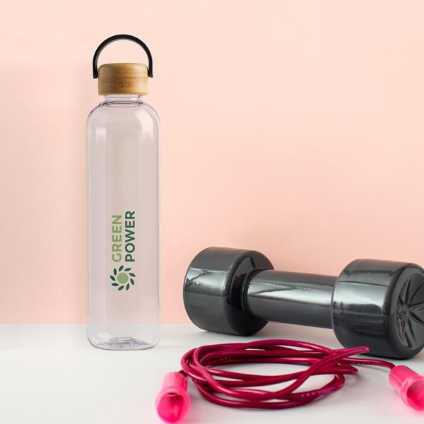 Butelka tritanowa z bambusowym korkiem - 1L / BTBOTTLE P093126P