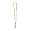 Regulowana smycz sznurkowa z karabińczykiem / Stry P090678P jasnozielony