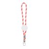 Regulowana smycz sznurkowa z karabińczykiem / Stry P090678P czerwony