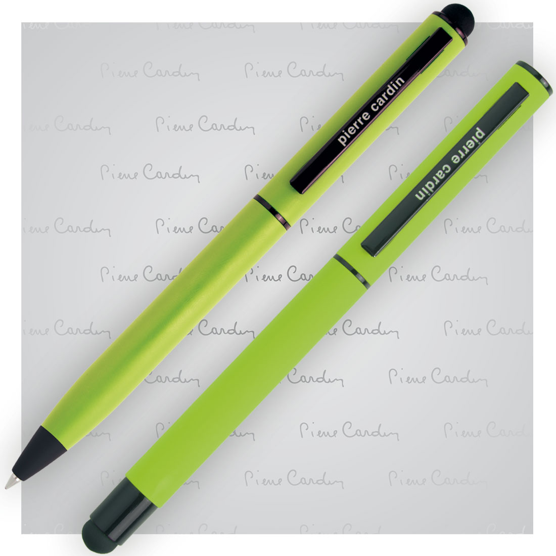 Zestaw piśmienny touch pen, soft touch CELEBRATION Pierre Cardin P091227P jasnozielony