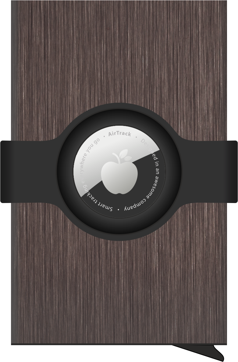 Etui na karty kredytowe RFID z uchwytem na Airtag P084663J brązowy