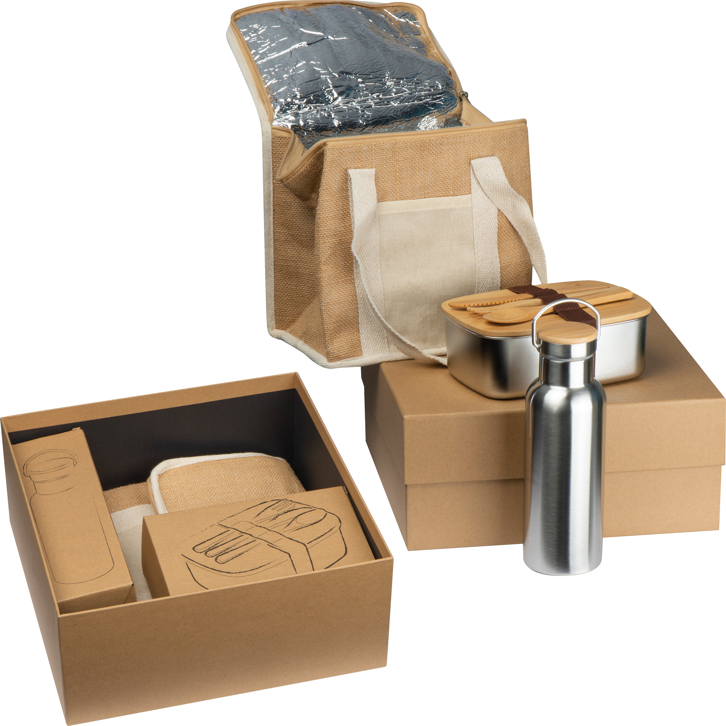 Zestaw butelka, lunch box, torba termiczna REIMS P088338G EG-3572mc