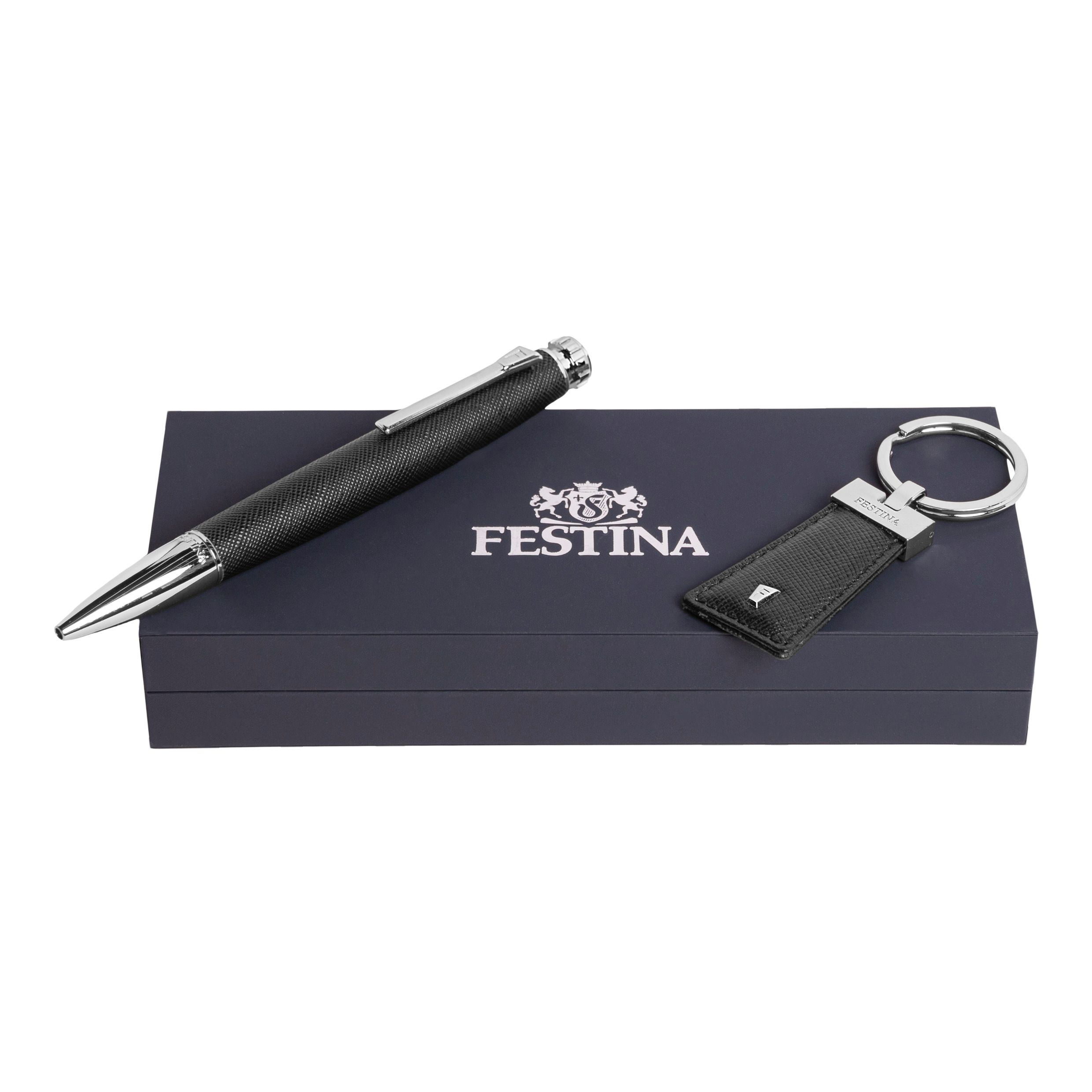 Zestaw upominkowy Festina długopis i brelok - FAK323A + FSU3234A P091430P PM-FPBK323A