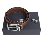 Zestaw upominkowy Festina spinki do mankietów i pasek - FAB326Y + FJM221B P091981P