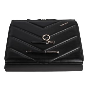Zestaw upominkowy HUGO BOSS brelok, długopis i teczka A4 - HAK311A + HSC3114A + HTA311A P091442P PM-HPABK311A