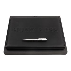 Zestaw upominkowy HUGO BOSS długopis i teczka A4 - HSH2094B + HTA209A P091554P PM-HPAB209