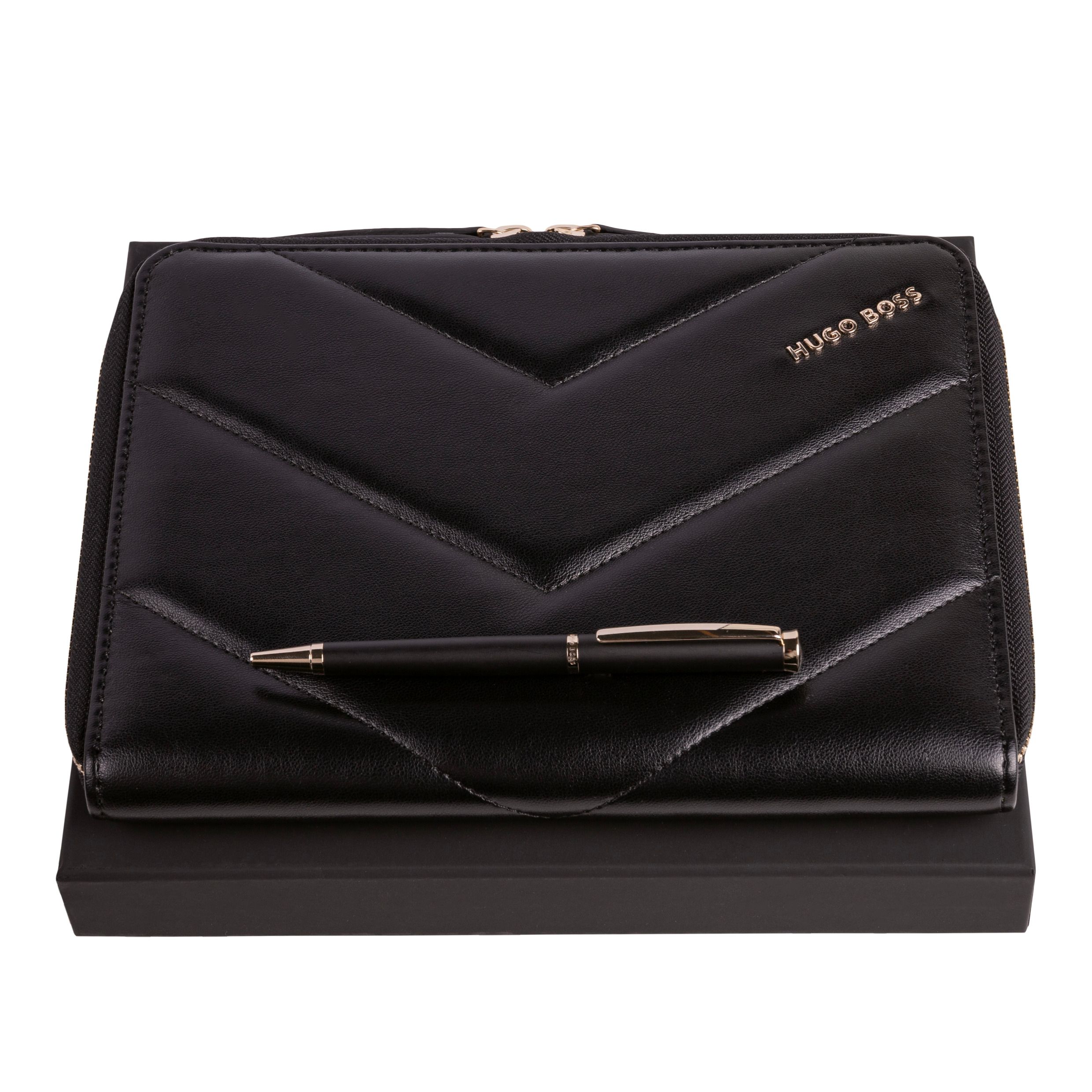 Zestaw upominkowy HUGO BOSS długopis i teczka A5 - HSC3114A + HTM311A P092109P PM-HPBM311A