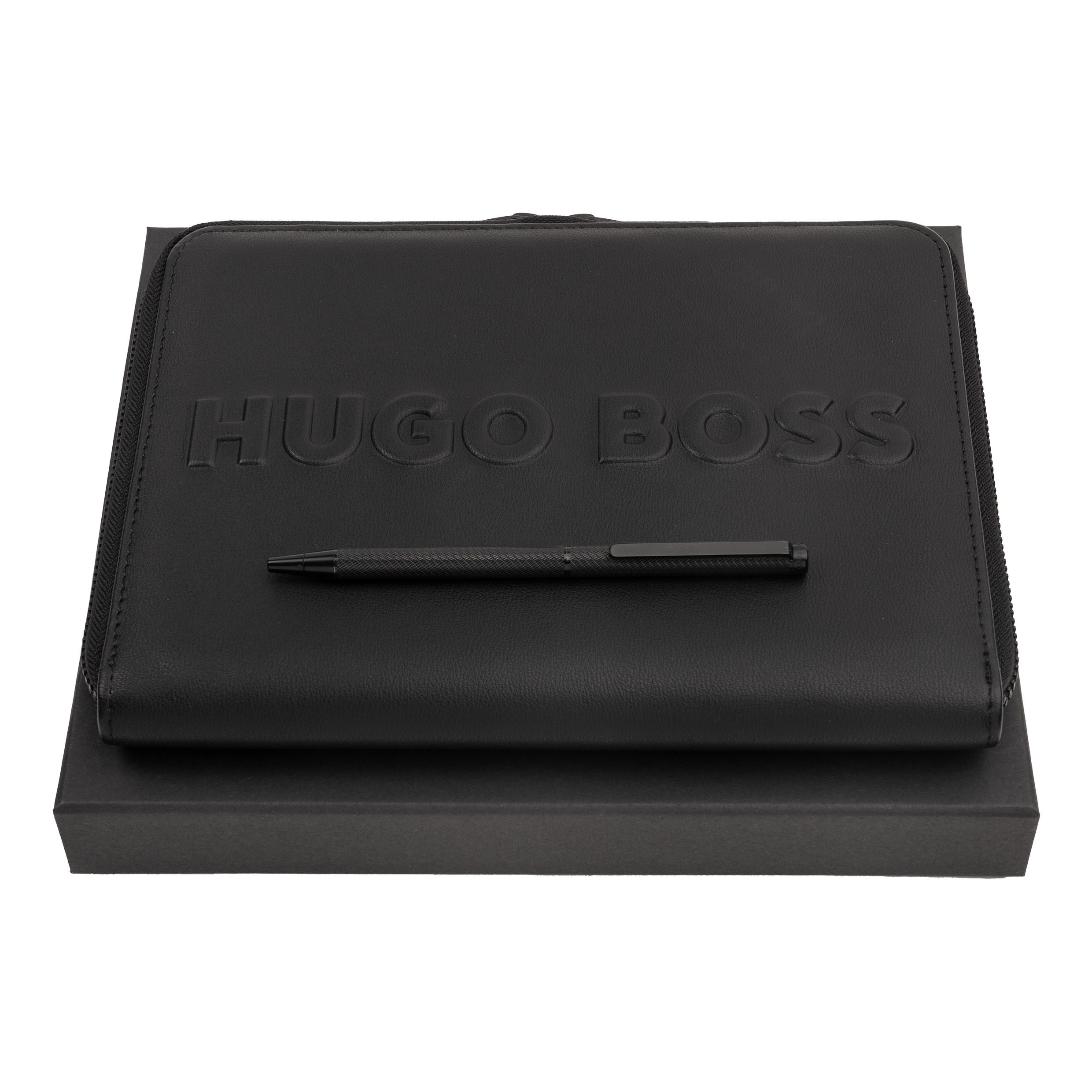 Zestaw upominkowy HUGO BOSS długopis i teczka A5 - HSM2764A + HTM209A P092100P PM-HPBM276A