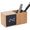 Zegar z przybornikiem na biurko BAMBOO P001661A